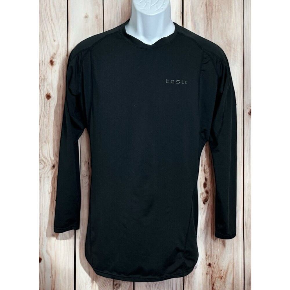 Men’s Tesla Long Sleeve Compression Base Layer Shirt Size XL Black MUD11-KLB